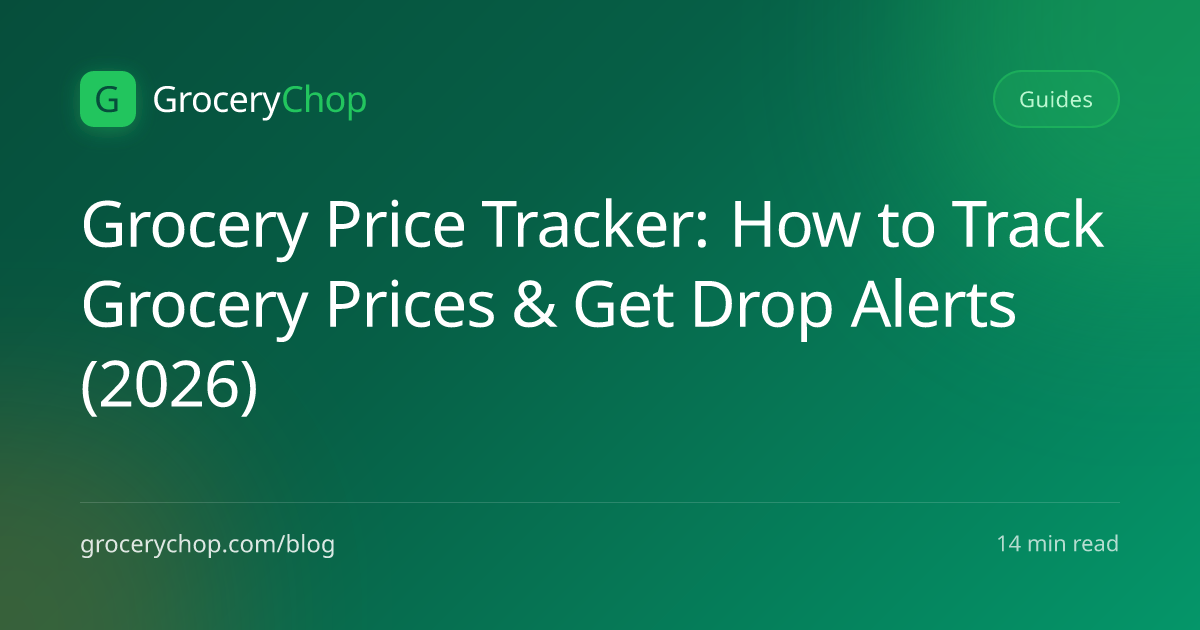 Grocery Price Tracker: How to Track Grocery Prices & Get Drop Alerts ...