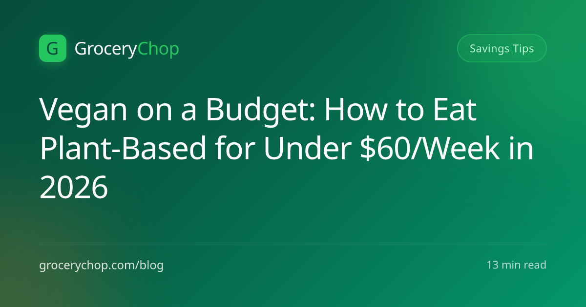 Vegan on a Budget: How to Eat Plant-Based for Under $60/Week in 2026 ...